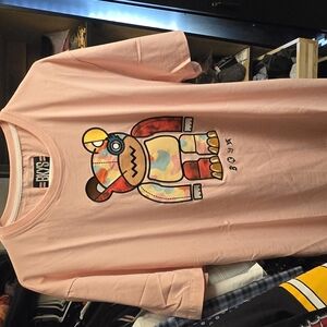 BKYS Pink T-Shirt with Bear Graphic